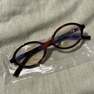 H&M Bluelight Tortoiseshell Round Reading Glasses - Brown